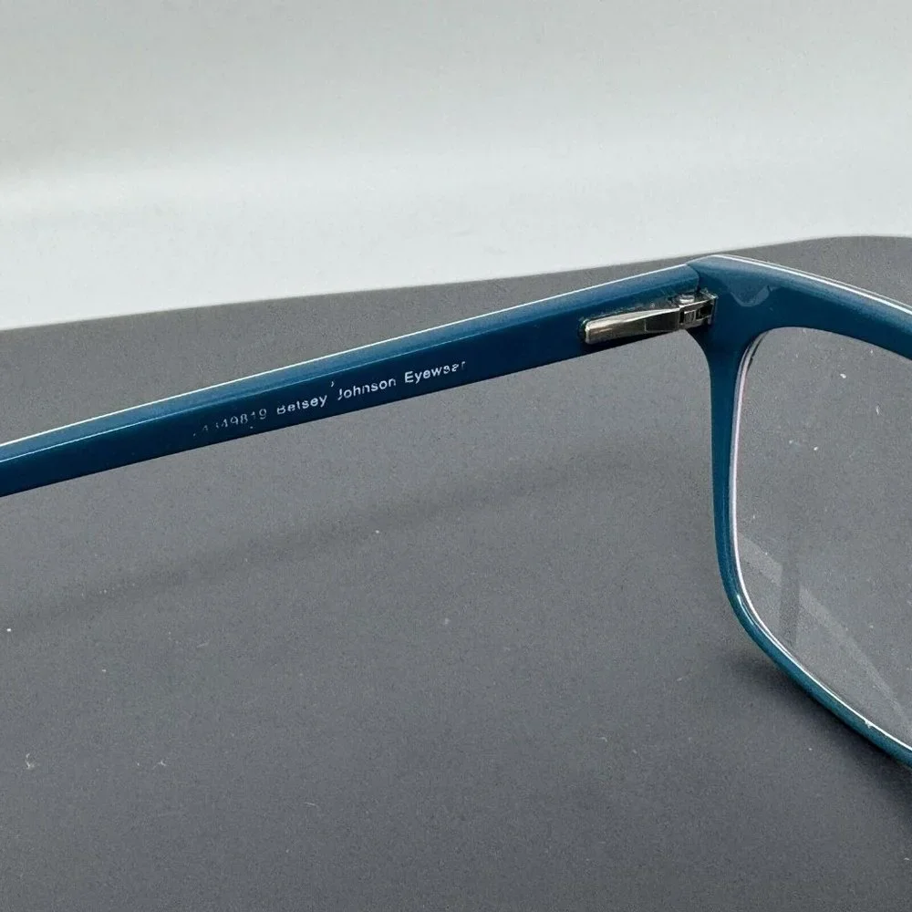 Betsey Johnson Eyeglasses Girls Bff Life 49-16-130 Teal Pink Eyeglasses Frame